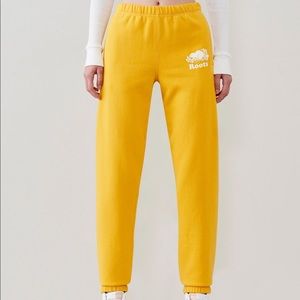 Roots Women’s Original Sweatpant - Yellow - Size Small